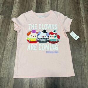 Squishmallows Pink Kids T-Shirt, Size L